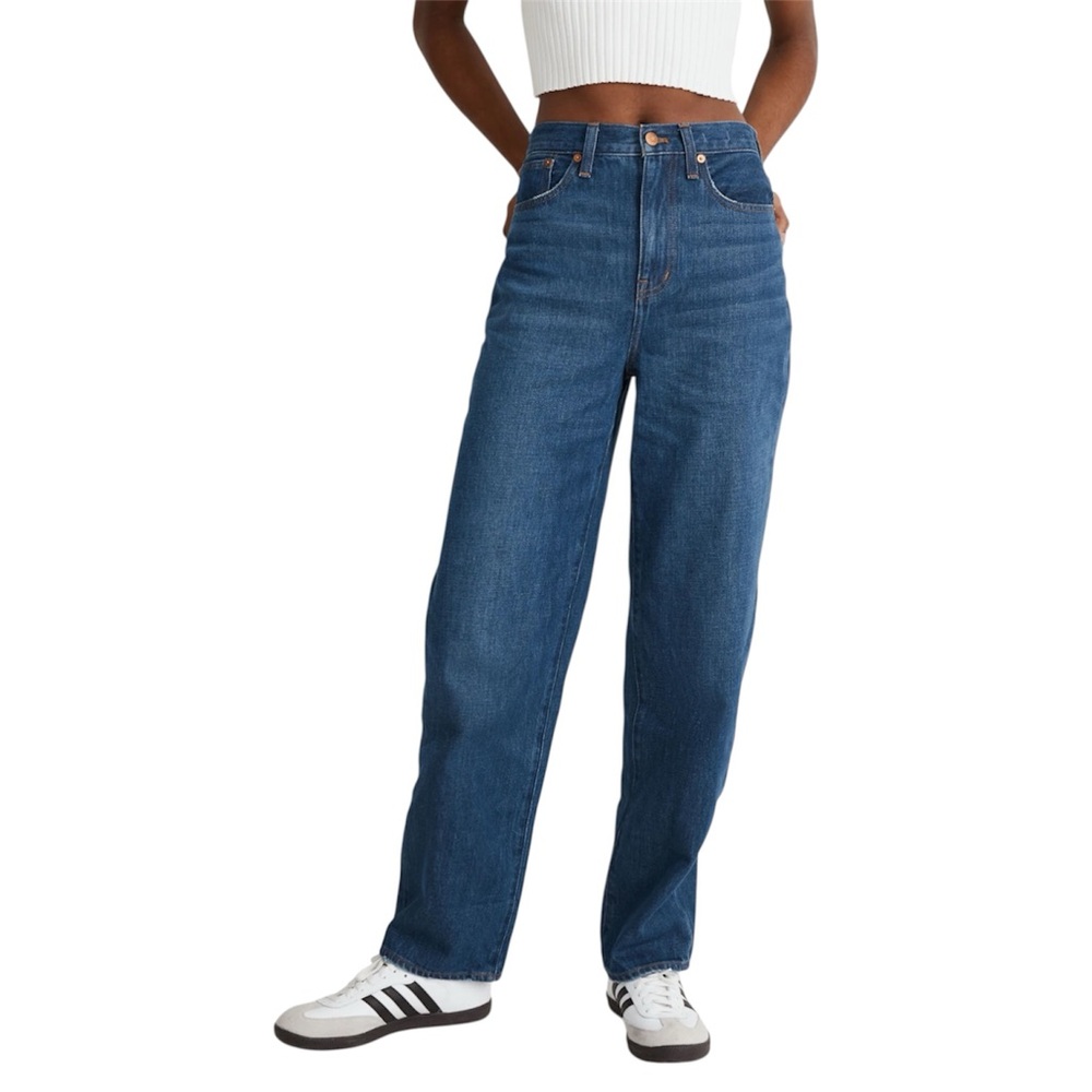Madewell Baggy Straight‎ Jeans High Rise Size 31 Indigo NWT